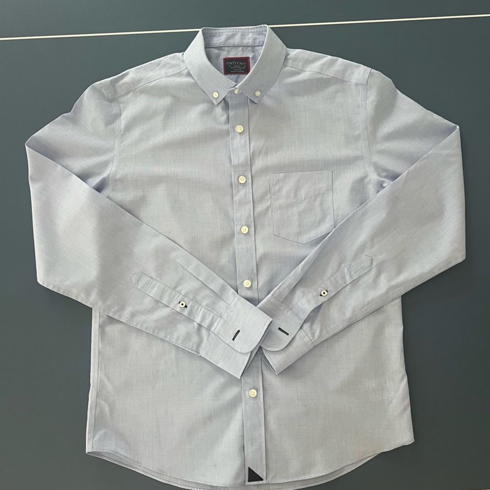 UNTUCKit Slim Fit Long Sleeve Button Down Shirt Size Small
